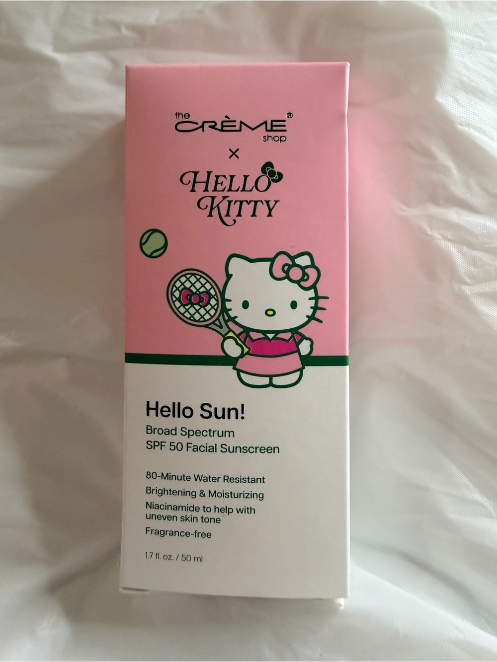The Crème Shop SPF-50 Facial Sunscreen NIB
